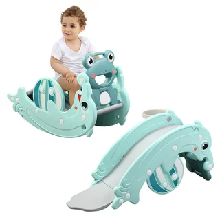 Gyerek csúszda és hinta 3in1 inSPORTline Frofino - menta