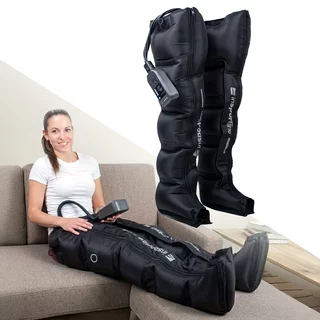 Kompressziós masszázsnadrág inSPORTline Compflex, vezeték nélküli használat, intuitív vezérlőgomb, beépített újratölthető akkumulátor