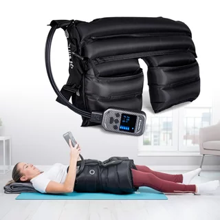 Kompressziós masszázsnadrág inSPORTline Complift, 5 légkamrával, 4 masszázsmóddal, 6 nyomásszinttel, praktikus hordozótáska, intuitív vezérlő