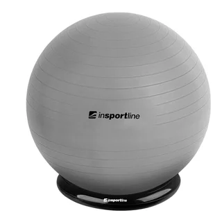 Gimnasztikai labda inSPORTline Top Ball 75 cm labdatalppal - világos szürke