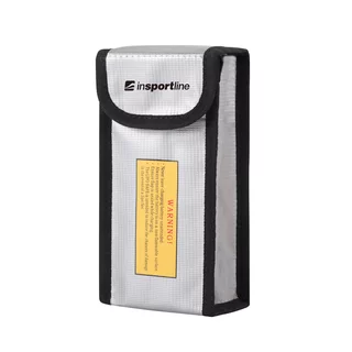 Tűzálló tok powerbankhoz inSPORTline Pofiba 17x9x5 cm, magas hőmérsékleti ellenállás, lángálló, vízálló, tépőzáras rögzítés