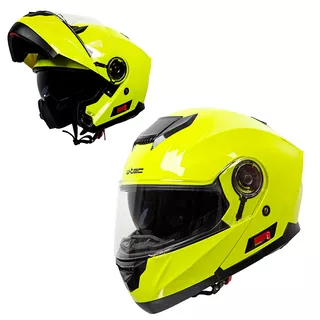 W-TEC Cullo felhajtható motoros bukósisak YM-926 - fluo sárga