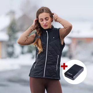 Női fűthető mellény inSPORTline WARMher 10 000 mAh powerbankkal