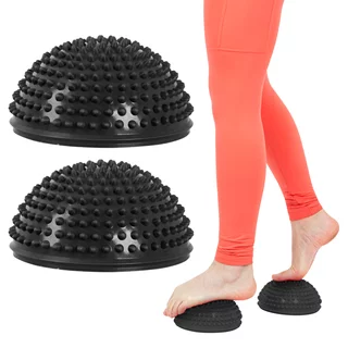 Egyensúly és masszázs félgömb lábakra inSPORTline Uossia - fekete