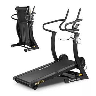 Gyaloglópad inSPORTline Hill Pro, motor nélküli, dőlésszög 23% - 4 fokozat, max.180kg, futófelület 125x45cm, ellenállás 8 fokozat, összecsukható