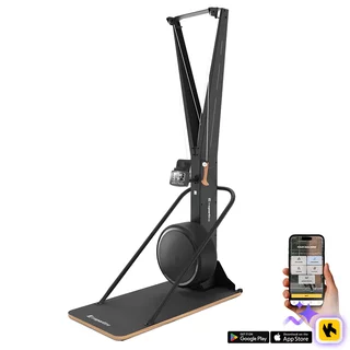 Sífutó-edzőgép inSPORTline Velocer SKI, 16 különböző ellenállási szint, okostelefon-tartó, LCD-kijelző, 150 kg-os teherbírás, 21 edzésprogram