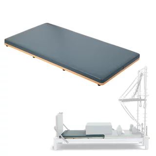 Platformmatrac inSPORTline Oquiler pilates reformerhez, egybefüggő edzőfelület, ideális választás pilates stúdiókba és otthoni edzésekhez - zöld-kék