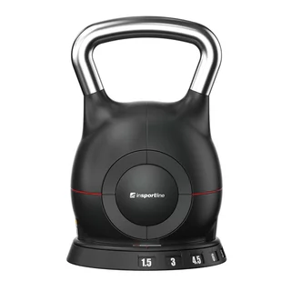 Állítható inSPORTline Xtrabell harangsúly 1,5–10 kg, 7 súly-állítási lehetőség, acél-öntvény, 1.5kg-3kg-4.5kg-6kg-7.5kg-9kg-10kg, minimalista design
