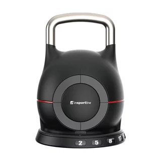 Állítható inSPORTline Xtrabell harangsúly 2-20 kg, 7 súly-állítási lehetőség, acél-öntvény, 2kg-5kg-8kg-11kg-14kg-17kg-20kg, minimalista design