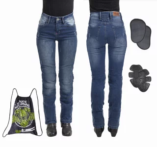 Női motoros farmer W-TEC Panimali - sötétkék