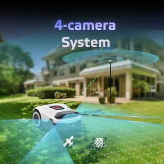 Akkus robotfűnyíró Anthbot Genie 600 (900m²), intelligens alkalmazás, automatikus határtérképezés, intelligens akadályfelismerés