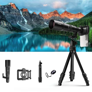 Teleobjektív Apelex 50x, alacsony torzítás, univerzális rögzítés, professzionális optika