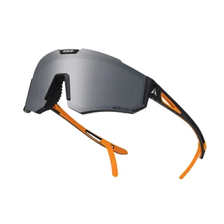 Gyerek napszemüveg Altalist Kizuna JR - fekete-narancssárga ezüst üveggel