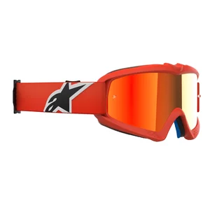 Gyermek motokrossz szemüveg Alpinestars Vision Mirror Youth, kétrétegű arcpárna, rugalmas keret, keretbe integrált szellőzőnyílás, 40 mm szövött pánt