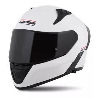 Motoros bukósisak Cassida Aero Solid fehér/fekete