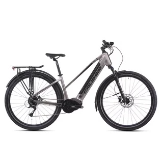 Női elektromos túrakerékpár Crussis e-Savela 7.11 691Wh 28" - 2026, 170 km hatótávolság, színes LCD-kijelző,  8 sebességes SHIMANO Acera váltó