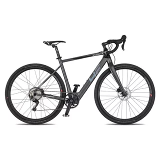Gravel elektromos kerékpár 4EVER ENGRAVE PRO 28", beépített akkumulátor, SHIMANO GRX 1x11 egysebességes hajtásrendszer, SCHWALBE gumiabroncsok