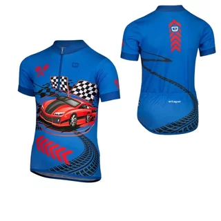 Gyerek kerékpáros felső Etape Rio, sportos szabás, fényvisszaverő biztonsági elemek, funkcionális MicroCool anyag - kék