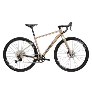 Gravel kerékpár Kross Esker 5.0 28" - 2026, Shimano hidraulikus tárcsafék, WTB gumiköpeny, 12 sebességes Shimano váltórendszer - barna/fekete/matt