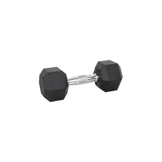 Hatszögletű súlyzó inSPORTline Hexsteel 15 kg, ergonomikus csúszásmentes fogantyú, modern design, precíz kivitelezés