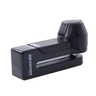 Tárcsafékzár Oxford Titan, kétállású zár, rozsdamentes acél, 3 kulcs - fekete