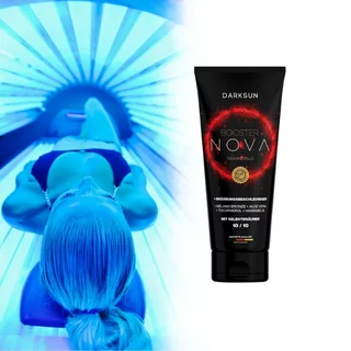 Napozókrém Darksun Booster Nova Aloe Vera 125 ml, intenzív, egyenletes és gyors barnulást biztosít, hidratál, frissít, táplál, regenerál, védi a bőrt