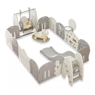 Műanyag játszótér tartozékokkal inSPORTline Teutonino 186x236 cm