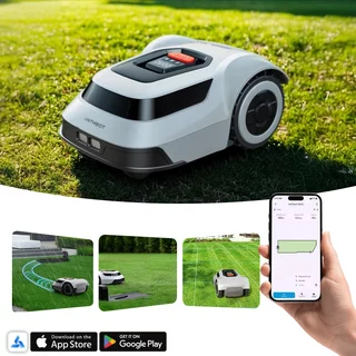 Vezetőszálas robotfűnyíró Anthbot Pion 1000 (1000m²-ig), akadályérzékelés, precíz térképezés, Bluetooth, IPX6, 30-70mm, 2500 mAh,24° (45 %)