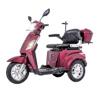 Háromkerekű elektromos robogó inSPORTline Zorica - borvörös