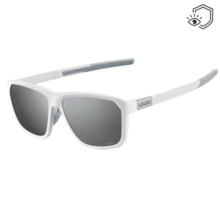 Polarizált napszemüveg Altalist Kay L1, ultra könnyű keret, széles látómező, karcolásgátló kezelés - fehér ezüst üveggel