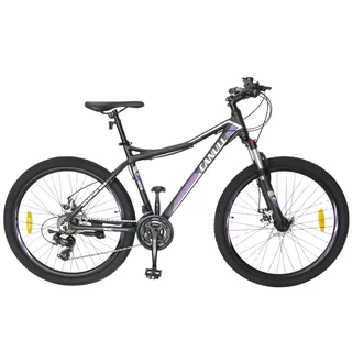 Junior kerékpár Canull XC 261 Lady 26" - 2026-os modell, 13  kg össztömeg, 21 sebességes Shimano váltórendszer, lockout funkciós rugózó villa - fehér/fekete