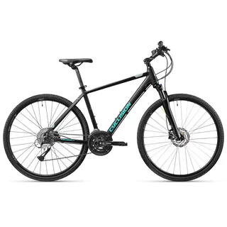 Férfi cross kerékpár Cyclision Zodin 3 MK-II 28", 16 sebességes Shimano váltórendszer, Chaoyang MAKO SHARK gumiabroncsok, Shimano mechanikus tárcsafék - Sötét Mentás