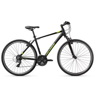 Férfi cross kerékpár Cyclision Zodin 5 MK-II 28", Shimano 21 sebességes váltórendszer, SR SUNTOUR M3010 rugós villa, Chaoyang MAKO SHARK gumiabroncsok - Éjféli Lime