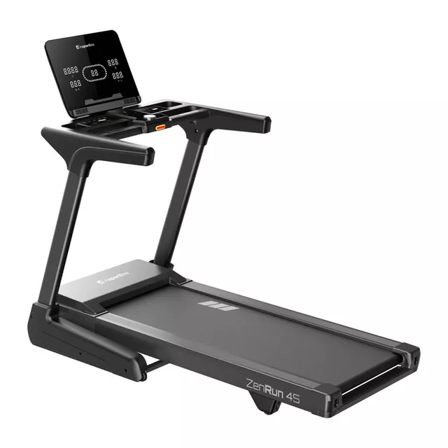 Futópad inSPORTline ZenRun 45, motor 3,5LE, max. 150kg, dőlésszög 7 °, futófelület 140x51cm, 17 program, Kinomap,  HRC, izületkimélő