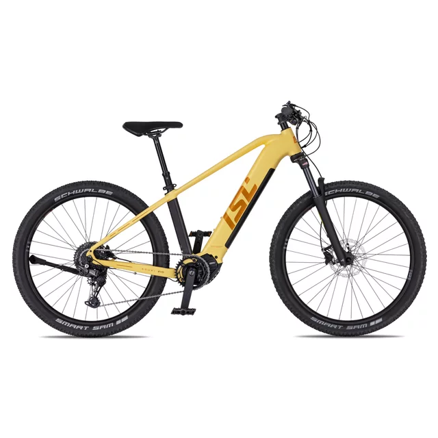 Női elektromos hegyikerékpár inSPORTline ISL Asuki EVO 835 Wh 27,5" 2026-os modell,  Bafang motor, 180 km hatótávolság, hidraulikus tárcsafékek - Napsugár Sárga - Napsugár Sárga