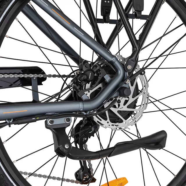 Városi elektromos kerékpár inSPORTline ISL Eclion 648 Wh 28" - 2026, 150 km-es hatótávolság, első és hátsó lámpák, Bafang H405 hátsó motor - Napsugár Sárga