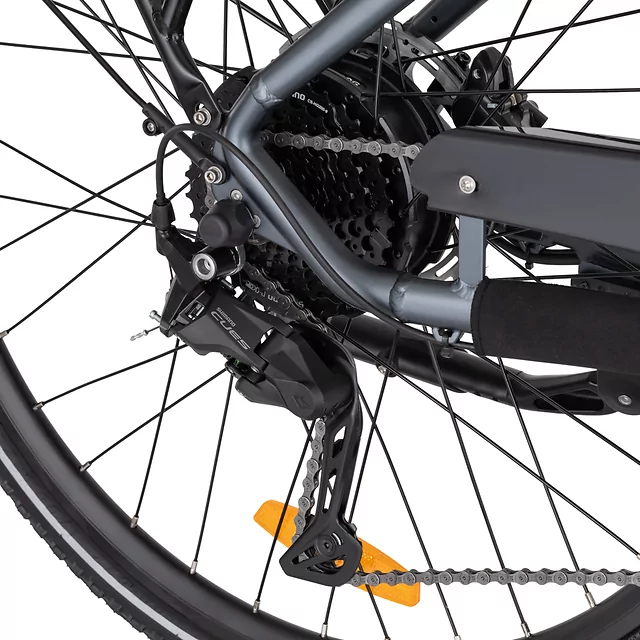 Városi elektromos kerékpár inSPORTline ISL Eclion 648 Wh 28" - 2026, 150 km-es hatótávolság, első és hátsó lámpák, Bafang H405 hátsó motor - Napsugár Sárga