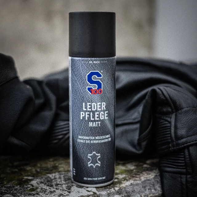 Ápoló és védőszer bőrhöz, velúrhoz és természetes matt felületekhez S100 Leather Care Matt 300 ml, megőrzi a légáteresztő képességet