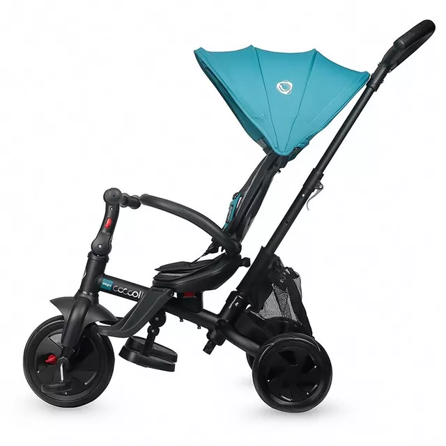 Háromkerekű babakocsi tolórúddal Coccolle Alegra - Magenta