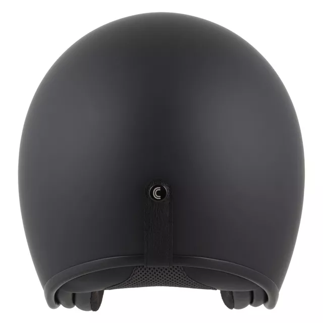 Motoros bukósisak Cassida Oxygen Solid 2.0 fekete matt/sötétszürke, polikarbonát héj, EPS polisztirol belső mag, napellenző, gumiborítású héj