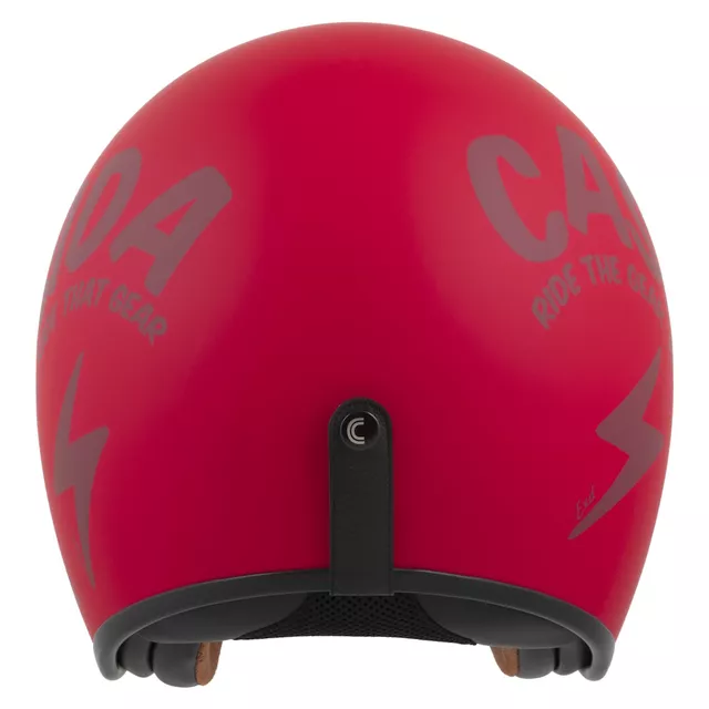 Motoros bukósisak Cassida Oxygen Gear 2.0 matt piros/sötétpiros, exkluzív grafika, teljesen kivehető és mosható bélés, polikarbonát héj, napellenző