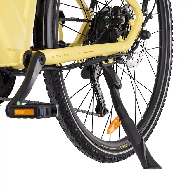 Városi elektromos kerékpár inSPORTline ISL Eclion 648 Wh 28" - 2026, 150 km-es hatótávolság, első és hátsó lámpák, Bafang H405 hátsó motor - Napsugár Sárga
