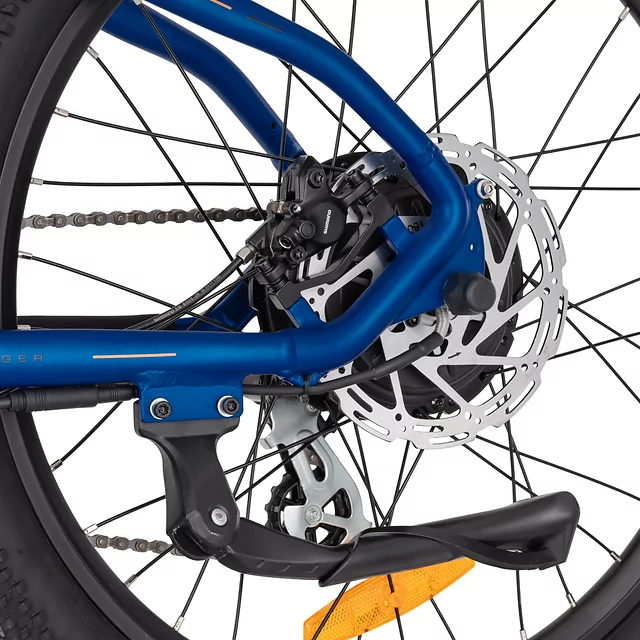 Elektromos gyermek kerékpár inSPORTline ISL Savager 360 Wh 24" - 2026, 24"-os Kenda gumik, Bafang motor,  SR Suntour XCM első teleszkópos villa - Versenyző Kék