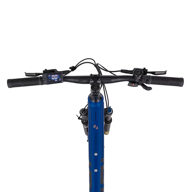 Elektromos gyermek kerékpár inSPORTline ISL Savager 360 Wh 24" - 2026, 24"-os Kenda gumik, Bafang motor,  SR Suntour XCM első teleszkópos villa - Versenyző Kék