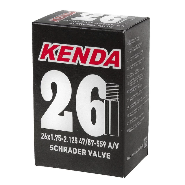 Kerékpár belső KENDA 26" 47/57-559 AV, motoros szelep, első osztályú anyag