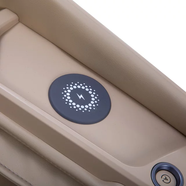 4D masszázsfotel inSPORTline Salvenza, Zero Gravity funkció, Zero Space funkció, LCD kijelző, Bluetooth-hangszórók, 34 masszázs-légpárna