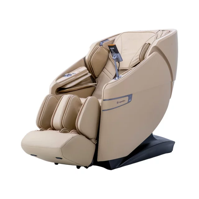 4D masszázsfotel inSPORTline Salvenza, Zero Gravity funkció, Zero Space funkció, LCD kijelző, Bluetooth-hangszórók, 34 masszázs-légpárna - bézs