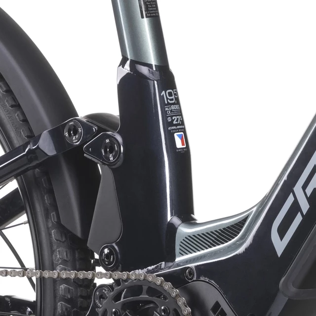 Teljes felfüggesztésű elektromos kerékpár Crussis e-Country Full 10.10 720Wh 27,5" - 2025 - Smaragdzöld