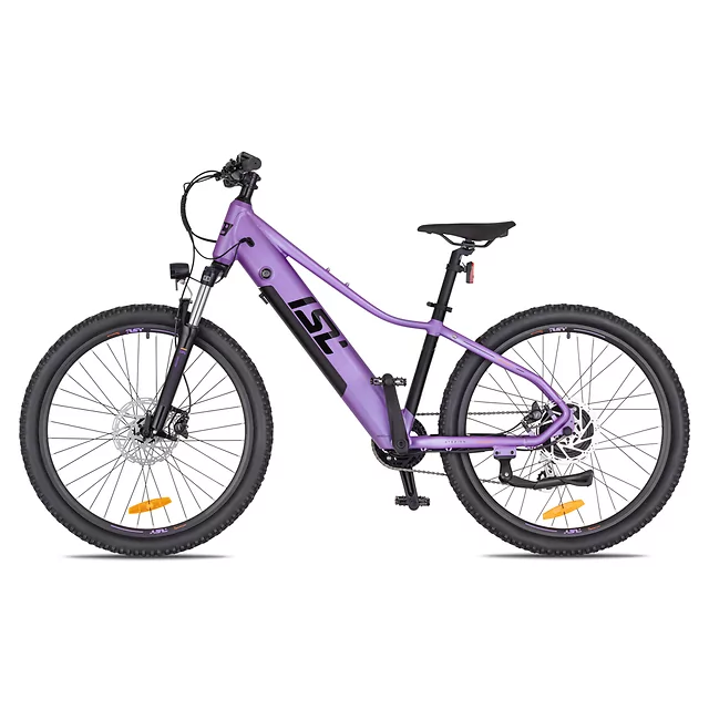 Junior elektromos kerékpár inSPORTline ISL Atezion 374 Wh 26" - 2026, LCD kijelző, Bafang hátsó motor, 70 km hatótáv, SR Suntour teleszkópos villa - Fenséges Lila