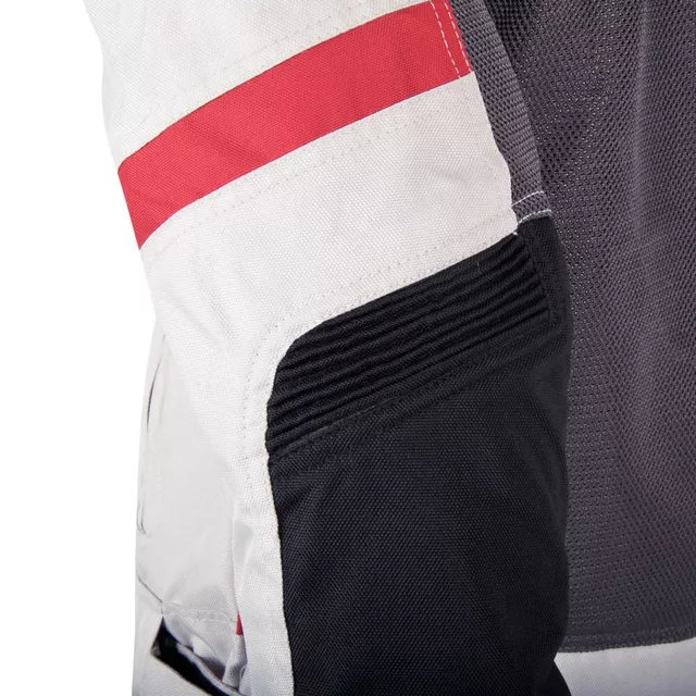 Női motoros kabát W-TEC Lucina - szürke-krémfehér